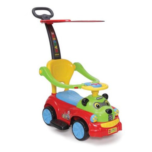 MONI PANDA Bébitaxi napfénytetővel PIROS