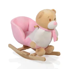 Moni Toys Hintázó maci 60 cm pink