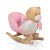Moni Toys Hintázó maci 60 cm pink
