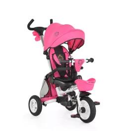BYOX Flexy lux tricikli szülőkaros pink
