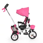 BYOX Flexy lux tricikli szülőkaros pink