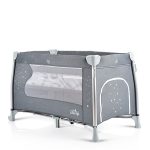 iSleep utazóágy, multifunkciós, pelenkázóval, játékkal, kupolával SZÜRKE