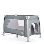 iSleep utazóágy, multifunkciós, pelenkázóval, játékkal, kupolával SZÜRKE