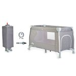 iSleep utazóágy, multifunkciós, pelenkázóval, játékkal, kupolával SZÜRKE