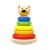 TOOKY Toy fatorony MACI, montessori, karikák SZÍNES