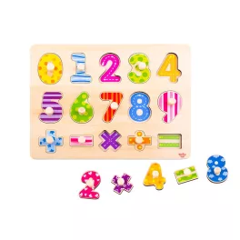 TOOKY Toy fapuzzle számok -16dbos