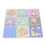 HABTAPI 9 db-os puzzle pasztel ÁLLATOS