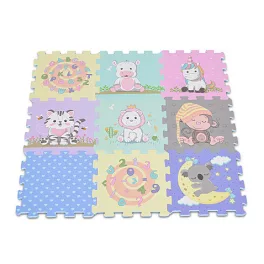 HABTAPI 9 db-os puzzle pasztel ÁLLATOS