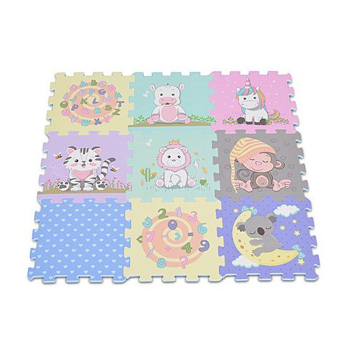 HABTAPI 9 db-os puzzle pasztel ÁLLATOS