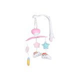 MOON zenélő forgó kiságyra holdas, textil/plüss