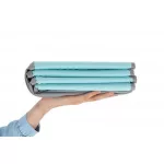 LABDAMEDENCE összecsukható 80cm + 90db 7cms labda MENTA/SZÜRKE