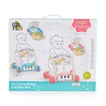 MONI MUSIC WALKER 2in1 járássegítő+játszószőnyeg PINK