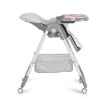 RAFFY etetőszék, könnyű, kompakt, multifunkciós, macis mintával PINK