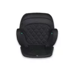JAX autós ülésmagasító háttámlával 125-150cm rögzítő hevederrel, ISOFIX FEKETE
