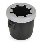 SWIFT ülésemelő I-SIZE pohártartóval, hevederrel 125-150cm FEKETE