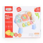 MŰANYAG tanuló asztal zongorával SZÜRKE