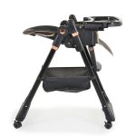 LINDO multifunkciós etetőszék kiegészítőkkel (előke, kanál, villa) FEKETE