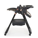 LINDO multifunkciós etetőszék kiegészítőkkel (előke, kanál, villa) FEKETE