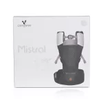 MISTRAL bébi hordozó 3 poziciós, ergonomikus, hálós FEKETE