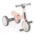 LEARN-to-Ride mini futóbicikli 3 kerekű tricikli, összecsukható PINK/rózsa