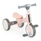 LEARN-to-Ride mini futóbicikli 3 kerekű tricikli, összecsukható PINK/rózsa