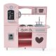 Fa kiskonyha berendezésekkel szivecskés PINK