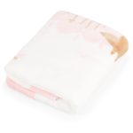 Baba takaró SHERPA 80x110 cm erdei állatos PINK