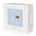 Sherpa takaró 75x100cm KÉK