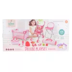 BABA játékszett 36 cmes LÁNY babával delux playset PINK