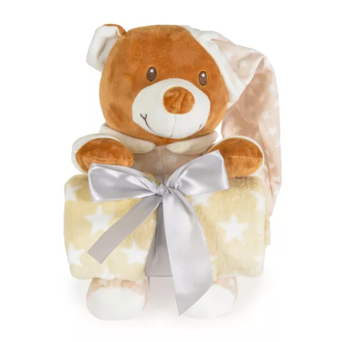 TAKARÓ Addie bear 90x75cm BÉZS