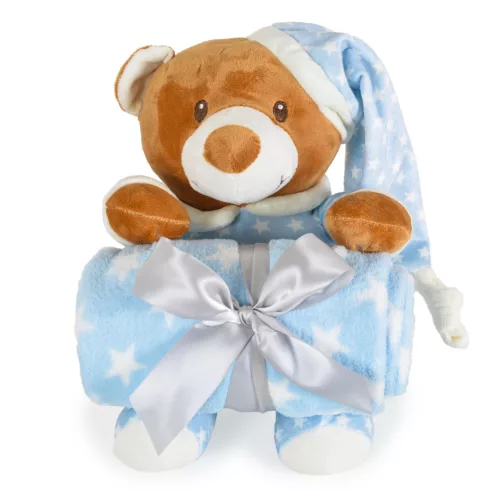 TAKARÓ Addie bear 90x75cm KÉK