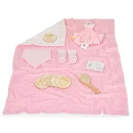 BEARLI ajándékszett takaró, játék, zokni 6in1 PINK