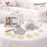 BEARLI ajándékszett takaró, játék, zokni 6in1 SZÜRKE