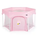 PLAYBOX utazó járóka 6szögletű PINK