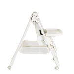 SURPRISE etetőszék szilikon tányérral, evőeszközzel, előkével FEHÉR