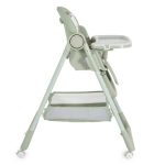 SURPRISE etetőszék szilikon tányérral, evőeszközzel, előkével ZÖLD