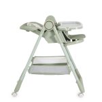 SURPRISE etetőszék szilikon tányérral, evőeszközzel, előkével ZÖLD