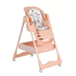 SURPRISE etetőszék szilikon tányérral, evőeszközzel, előkével PINK