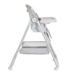 SURPRISE etetőszék szilikon tányérral, evőeszközzel, előkével SZÜRKE