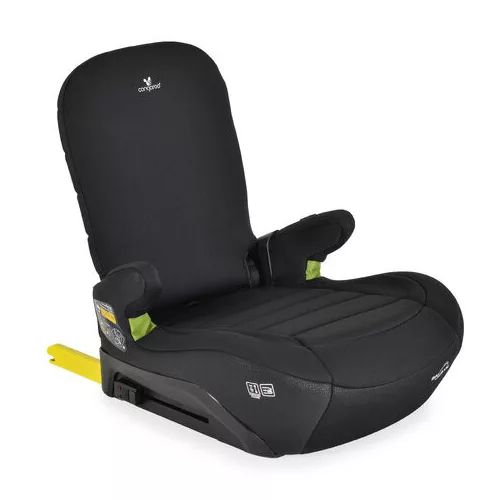 GALAXY ülésmagasító háttámlával 125-150cm, ISOFIX FEKETE