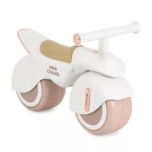 MINI CRUZE futóbicikli, ráülős járgány, kismotor, zenélő, óriás kerekekkel FEHÉR