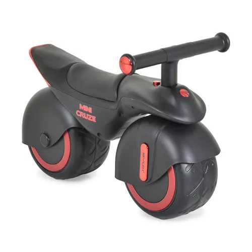 MINI CRUZE futóbicikli, ráülős járgány, kismotor, zenélő, óriás kerekekkel FEKETE