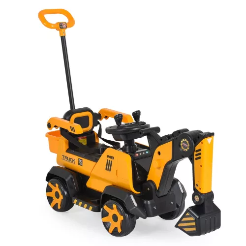 BUMBLEBEE ráülős akkus vezethető kotrógép 50kg-ig SÁRGA/FEKETE