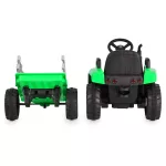 BO DALLAS elektromos traktor trélerrel 12V 140cm ZÖLD