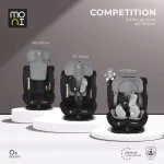 COMPETITION dönthető autós ülés 40-150cm SZÜRKE