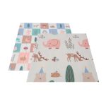 GAMEZONE összecsukható járóka szőnyeggel, 60 labdával 180x200 BÉZS