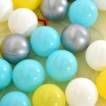 GAMEZONE összecsukható járóka szőnyeggel, 60 labdával 180x200 MENTA