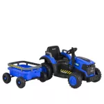 BO TERRON traktor 4 kerekű trélerrel 12V két motoros KÉK