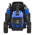 BO TERRON traktor 4 kerekű trélerrel 12V két motoros KÉK
