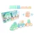 MOCHTOYS Play&Squish puha vonat és kocka szett 12db PASZTELL